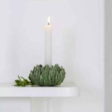 Artichoke Dinner Candle/Tea Light Holder Green by Grand Illusions